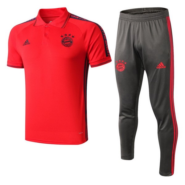 Polo Komplett Set Bayern München 2019-20 Rote Grau